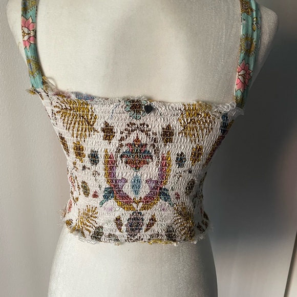 Free people destressed colorful top - Picture 2 of 2